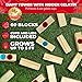SWOOC Games Giant Tower Party Game with Hidden Jello Includes Disposable Cups Lids Carrying Case Stacks up to 5ft Topple Game for Adults Giant Outdoor Games Jumbo Block Fun - Image 2