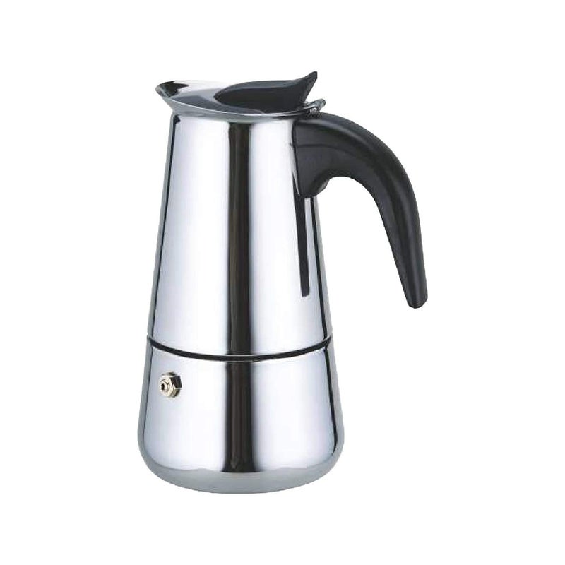AKSH Portable Stainless Steel Stove Top Espresso Coffee Maker Percolator Moka Pot Italian Coffee Maker 1 year Warranty 6 Cup - Image 1