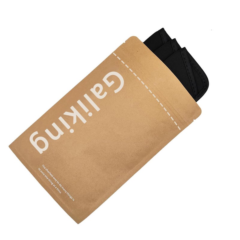 Galiking 3 Pack Slip in Eyeglasses Cases, Protective Glasses Case For Reading Glasses Pouch Fabric Spectacle Pouch Soft Glasses Sleeve Black Storage Glasses Pouch Holder - Image 3