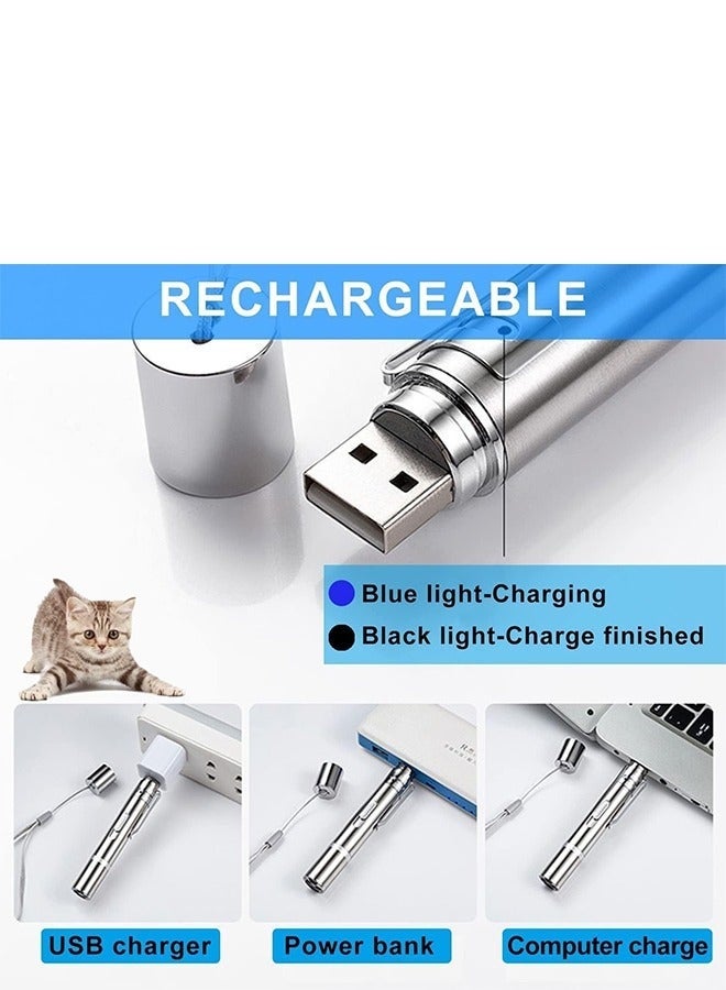 Bukela Cat Laser Toy, Laser Pointer Interactive Toys for Indoor Cats Dogs, Red Dot Light Lazer Pointer, Long Range 3 Mode USB Rechargeable Pet Kitten Chase Exercise Toy, Small Laser Presentation Clicker Pen - Image 4