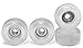 Teak Tuning CNC Polyurethane Fingerboard Bearing Wheels Clear Set of 4 Wheels Durable Material with a Hard Durometer Teak Tuning - Image 3