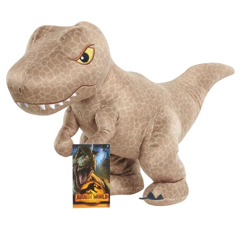 Just Play Jurassic World Large 12-inch Tyrannosaurus Rex Plush Stuffed Animal, Kids Toys for Ages 3 up - Image 1