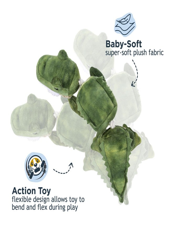 Tall Tails Gator Jointed Shake Play Plush Rope Toys for Dogs - Image 3