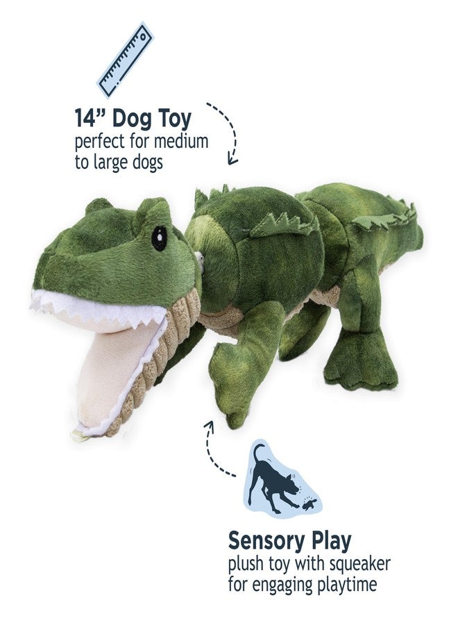 Tall Tails Gator Jointed Shake Play Plush Rope Toys for Dogs - Image 2