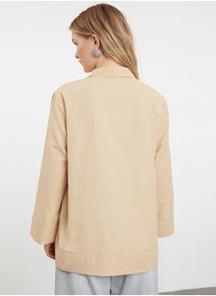 trendyol Mink Stone Detailed Regular Woven Hijab Shirt TCTSS24TG00082  - Image 5