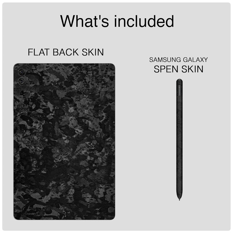 Capes Tablet Skins Compatible with Samsung Galaxy Tab S9 | Ultra-Thin Protective Film | Anti-Scratch Vinyl Decal Skin | Not Case/Cover (Forged Carbon, Full Body Skin + S Pen Skin) - Image 2