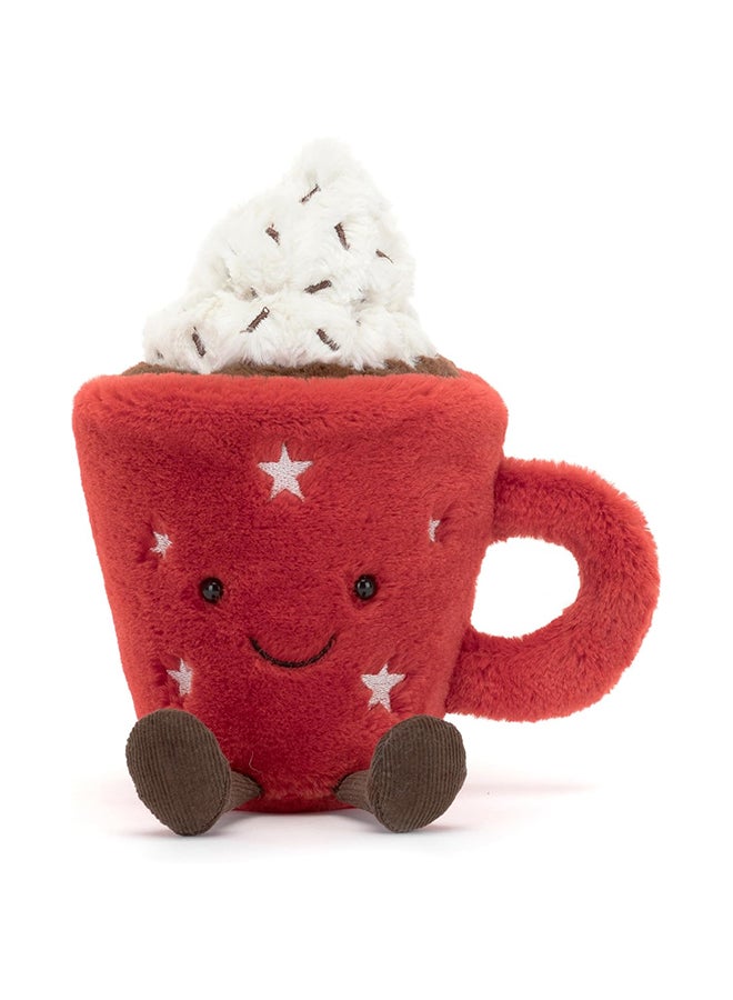 Jellycat Amuseable Hot Chocolate Plush Toy 17cm – Super Soft Hot Cocoa Mug Soft Toy with Whipped Cream Top for Gifts, Nursery Decor, and Collectors - Image 1