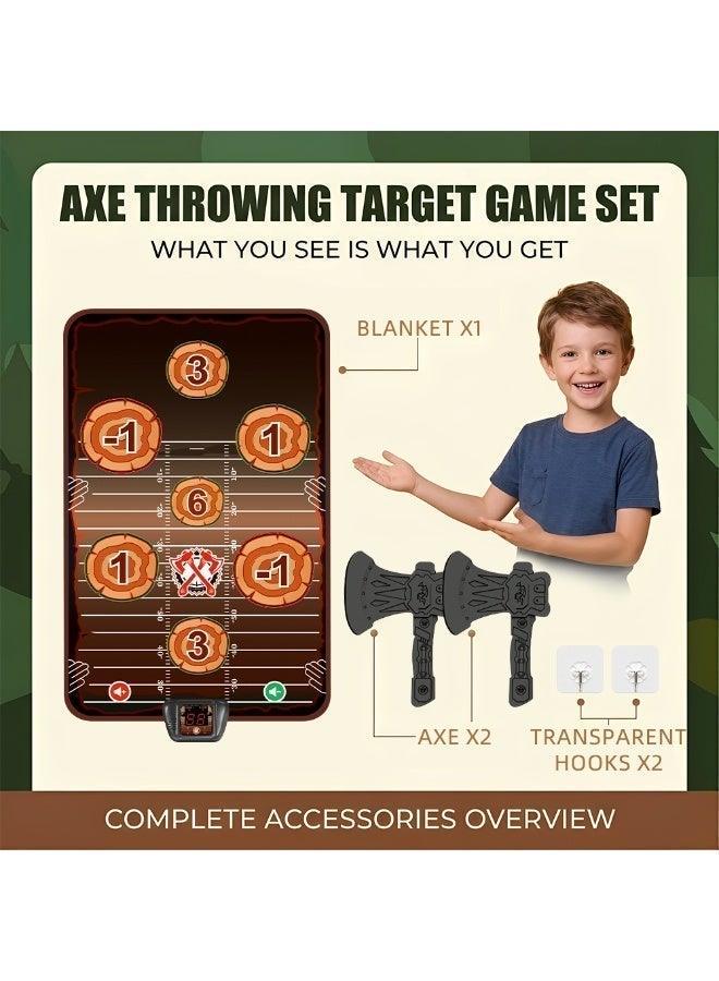 Fyliz Electronic Scoring Family Target Game for Kids, Indoor Outdoor Party Challenge Game with Safe Sticky Axes, Interactive Toy for Boys Girls - Image 5