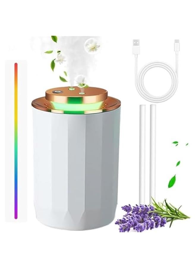FYLX Air Humidifier 2.2L Ultrasonic Humidifiers Aroma Diffuser with 7 Colors LED Night LightsUSB port Double Nozzle 3 Mode Auto ShutOff Quiet Humidifier for Home Office Bedroom White - Image 1