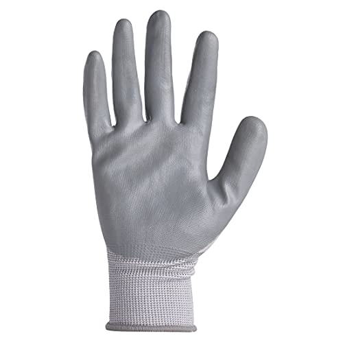 Karam HS31 Safety Gloves for Mechanical Risk | Safety Work Gloves with White Liner & Grey Nitrile Coating | Industrial Use | Cut Resistant | Abrasion, Tear & Puncture Resistant | Size-M | PACK OF 3 - Image 3
