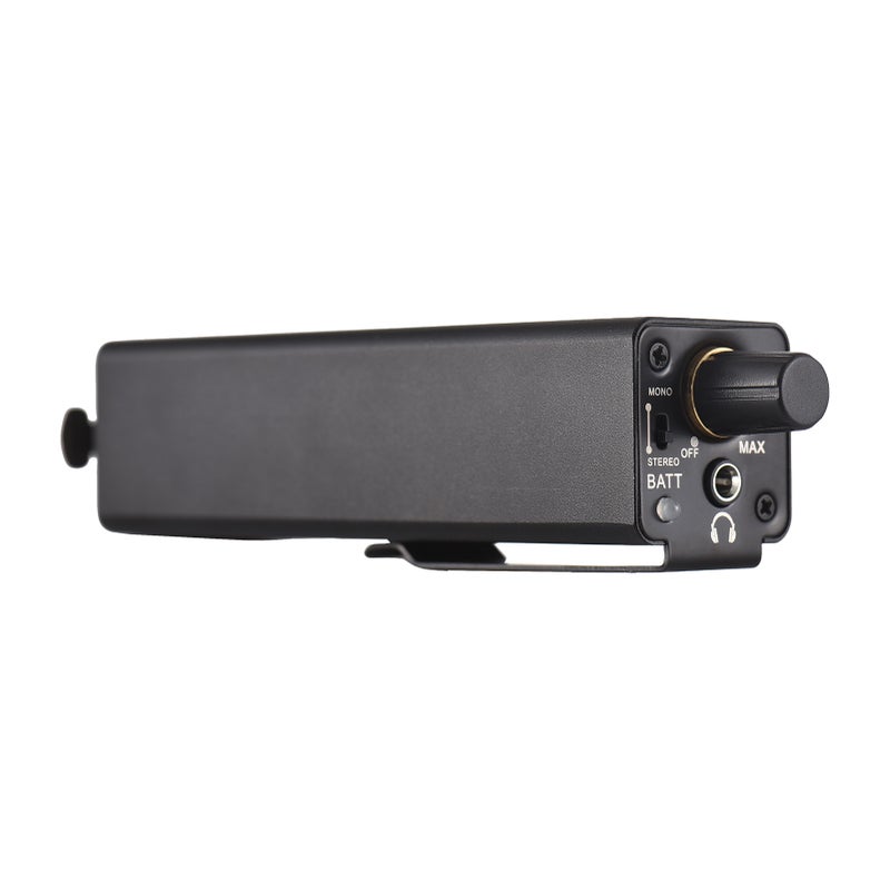 Headphone Amplifier Black High Power 3.5mm Output - Versatile XLR 1/4" Input Precise Volume Control Portable Headphone Amp for Professional Performances Practice Sessions - Image 3
