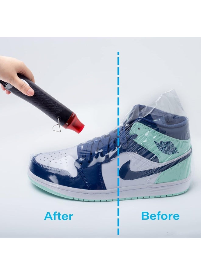 100 Pcs PVC Heat Shrink Wrap Bags, 11x18 Inches Wrap Bags for Gifts, Clear Sneaker Film, Plastic Bags Wrap Large Shoes Protector, for Bath Bombs Soaps Bottles Cookies Crafts DIY Homemade Gifts - Image 4