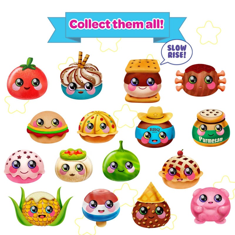 Squeezamals Eenie Teenies 10pks with an Eenie Teenie Character in Each! Collect All 24 Characters from World of Food Series! Mini-Blind Packed Fun! Made, Safe Materials - Image 5