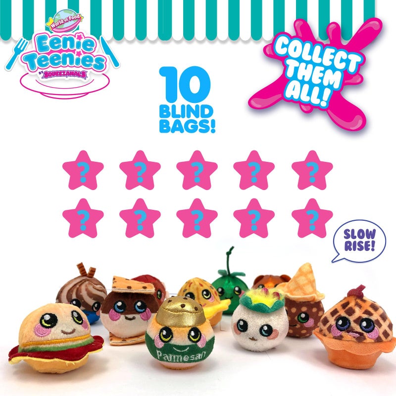Squeezamals Eenie Teenies 10pks with an Eenie Teenie Character in Each! Collect All 24 Characters from World of Food Series! Mini-Blind Packed Fun! Made, Safe Materials - Image 4