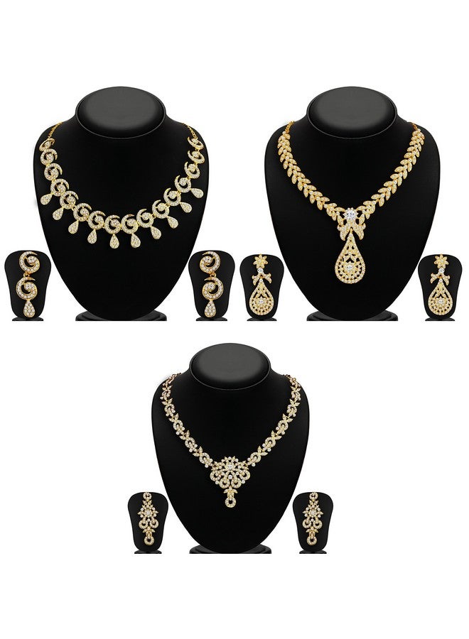 سوكهي مجموعة قلادات سوخي جليمري مكونة من 3 قطع للنساء (ذهبي) - Image 5