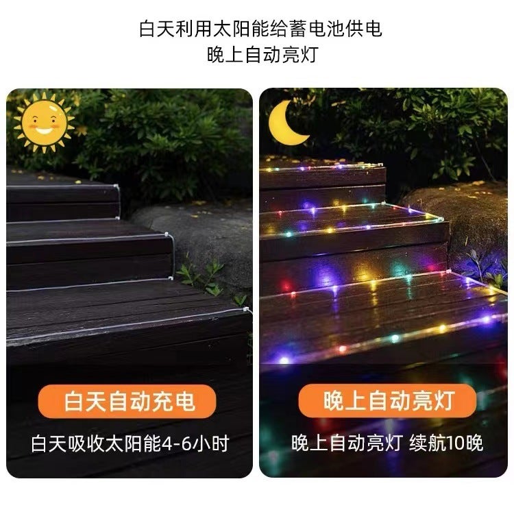 Factory new remote control solar light string LED  holiday decoration hose lamp outdoor waterproof light strip - Image 5