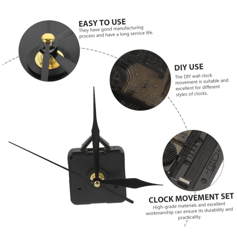 DIY Clock Movement Kit High Torque Long Shaft Mechanism with Clock Hands for Wall Clocks Repair and Home Decor - Image 4