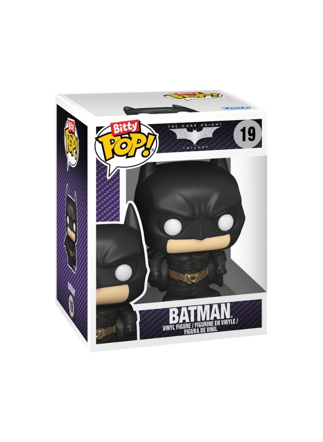 Funko - Funko Pop! The Dark Knight Trilogy Bitty Pop! Display Bat-Signal Batman Display Shelf ( 19.2 cm ) with 2 Vinyl Figures (2.5 cm) Set - Image 1