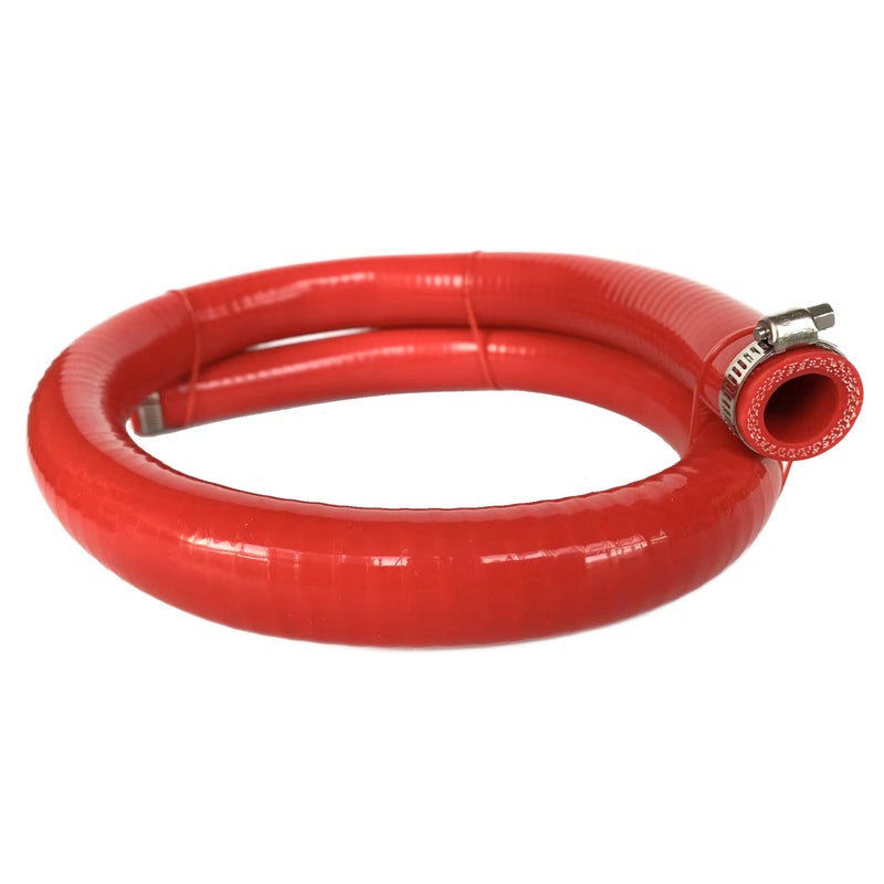Bekelan 19MM 34 X 328FT Red High Temp Reinforced Silicone Heater Tubing Hose Radiator Coolant Straight LineWork Pressure 145PSI4ply Reinforced5MM Thick2 Clamp - Image 2