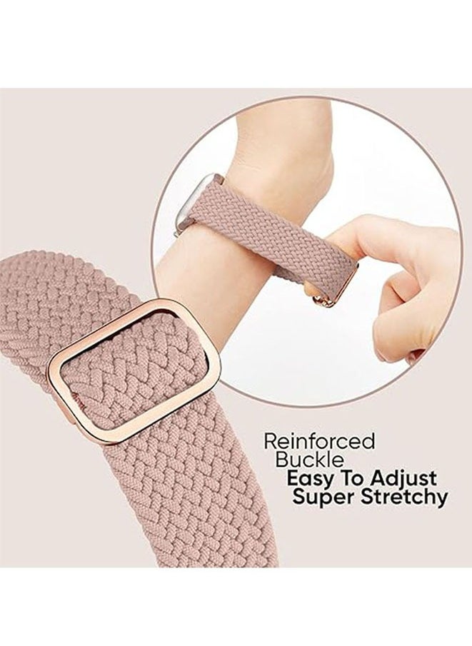 FASHION MANIA - 6 Pcs Combo Nylon Braided Elastic Apple Watch Strap Bands 38/40/41mm - Image 1
