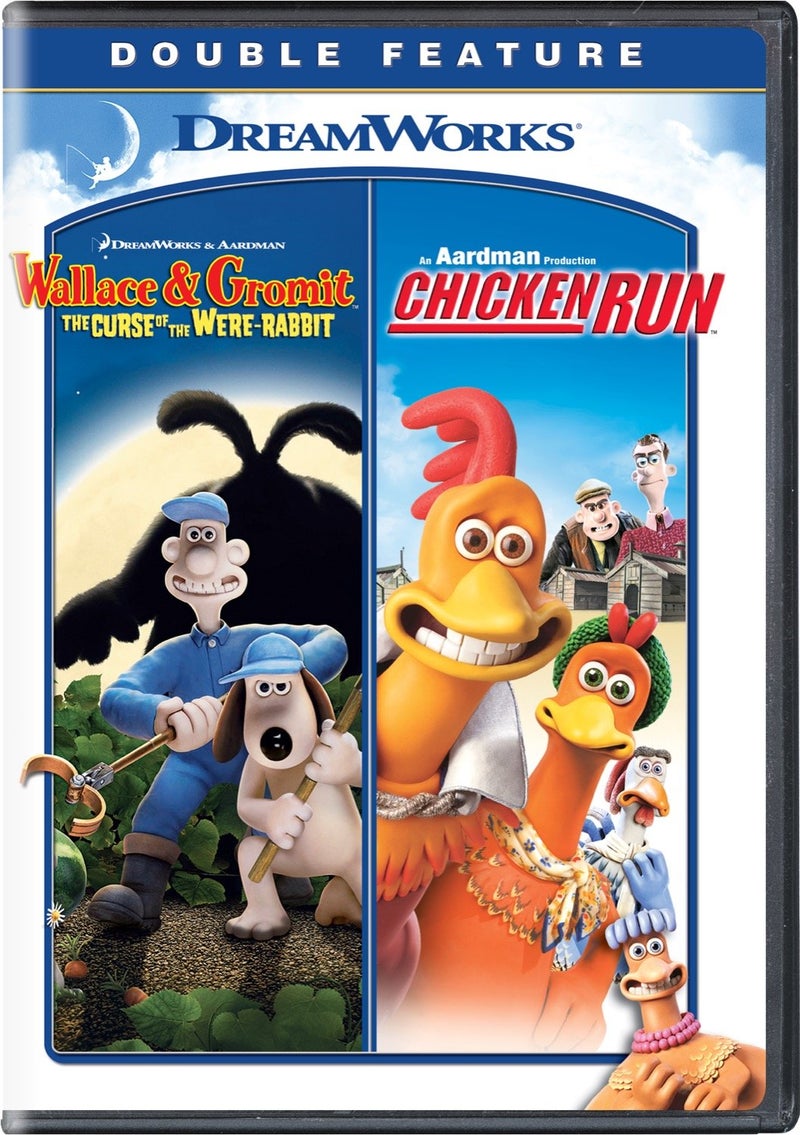 DreamWorks Wallace  Gromit The Curse of the WereRabbit  Chicken Run Double Feature DVD - Image 1