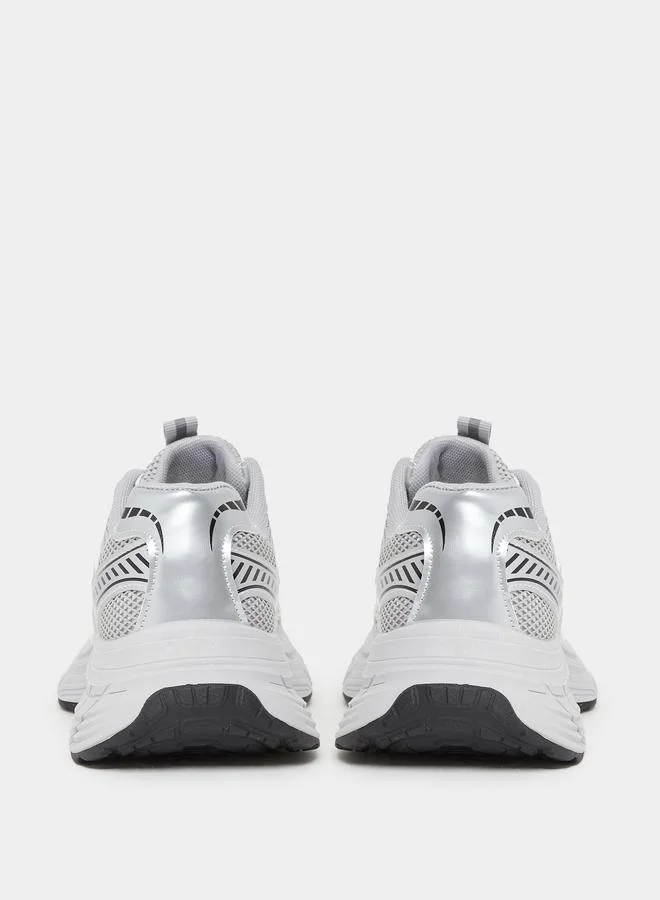 Styli Styli Women Metallic Chunky Sneakers