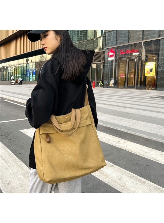 كيفية حقيبة كروس بودي للجنسين، حقيبة قماشية، حقيبة حمل بسيطة وكبيرة السعة، حقيبة كتف متعددة الاستخدامات - Image 5