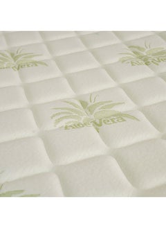 DANUBE HOME Danube Home Aloevera Pocket Spring Mattress Medium Soft Feel King Bed Mattress Spine Balance For Pressure Relief L200xW180 cm Thickness 25 cm White/Green  - Image 2