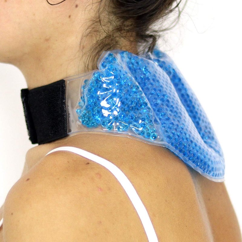 Icinger Power Blue Contoured Gel HotCold Reusable Neck Pack for Neck Pain Relief - Image 4