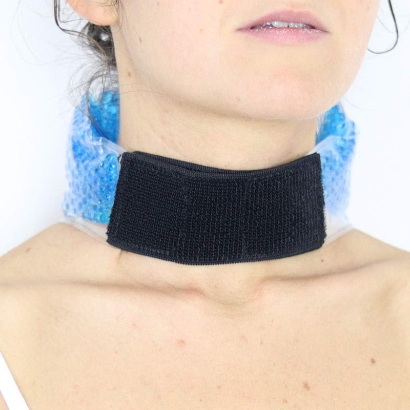 Icinger Power Blue Contoured Gel HotCold Reusable Neck Pack for Neck Pain Relief - Image 5
