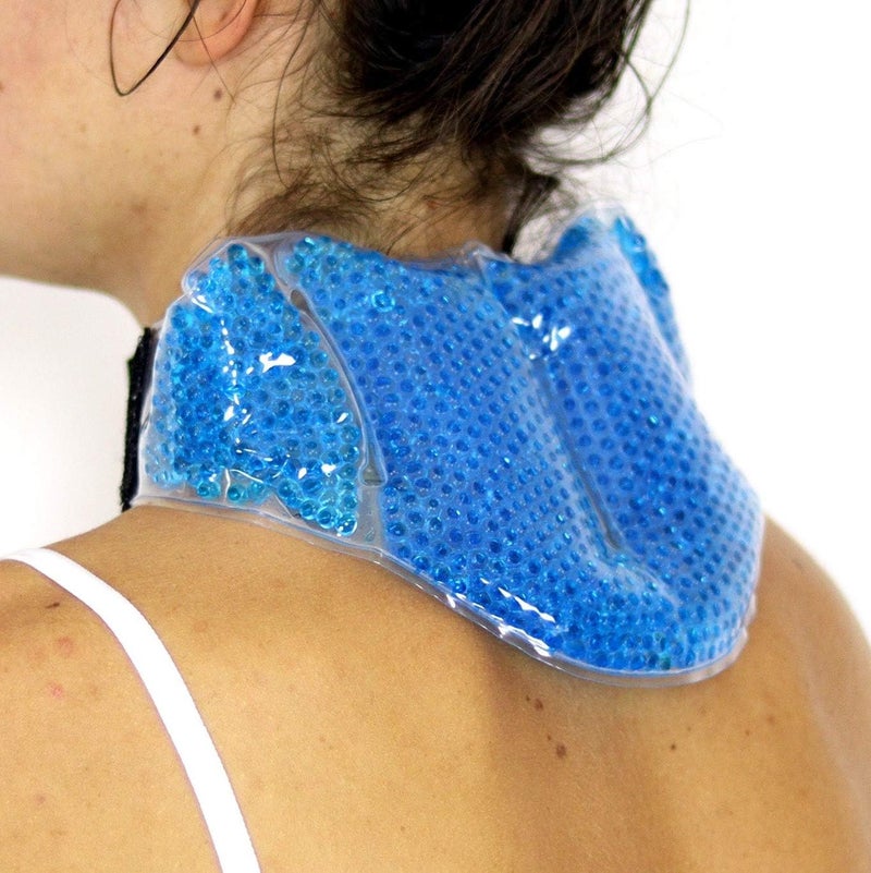 Icinger Power Blue Contoured Gel HotCold Reusable Neck Pack for Neck Pain Relief - Image 3