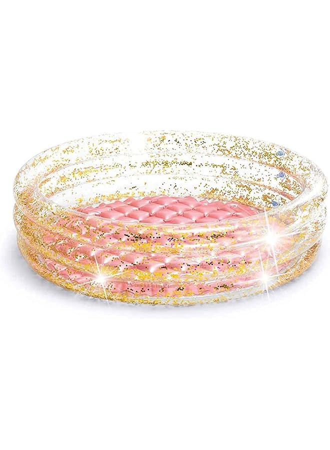 انتكس حمام سباحة قابل للنفخ باللون الوردي الفاتح والذهبي 57103Np