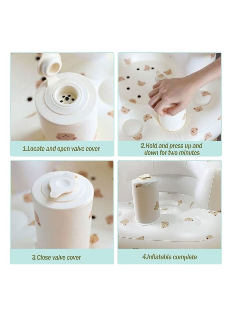 Cool Baby - Baby Inflatable Seat Built in Air Pump Infant Back Support Sofa Infant Support Seat Toddler Chair - Image 1