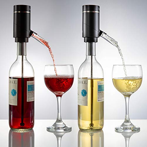 Ivation Electric Wine Aerator and Dispenser | Rechargeable Automatic Wine Pourer with Touch Button Control, Precision Spout, On/Off Aeration, Extension Tube and Micro USB Cable | Just Press to Pour! - Image 3