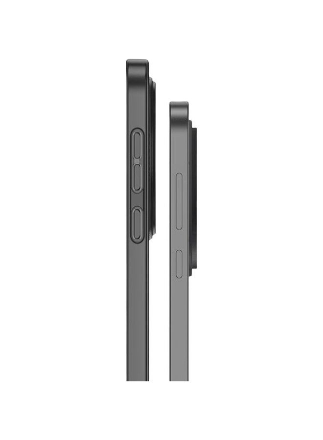 KMaxAI غطاء Kmaxai رقيق للغاية غير لامع لهاتف Oppo Find X8 Pro، حماية كاملة للعدسة، مضاد للانزلاق، تصميم شبه شفاف وبسيط، نسيج مموج - أسود شفاف - Image 2