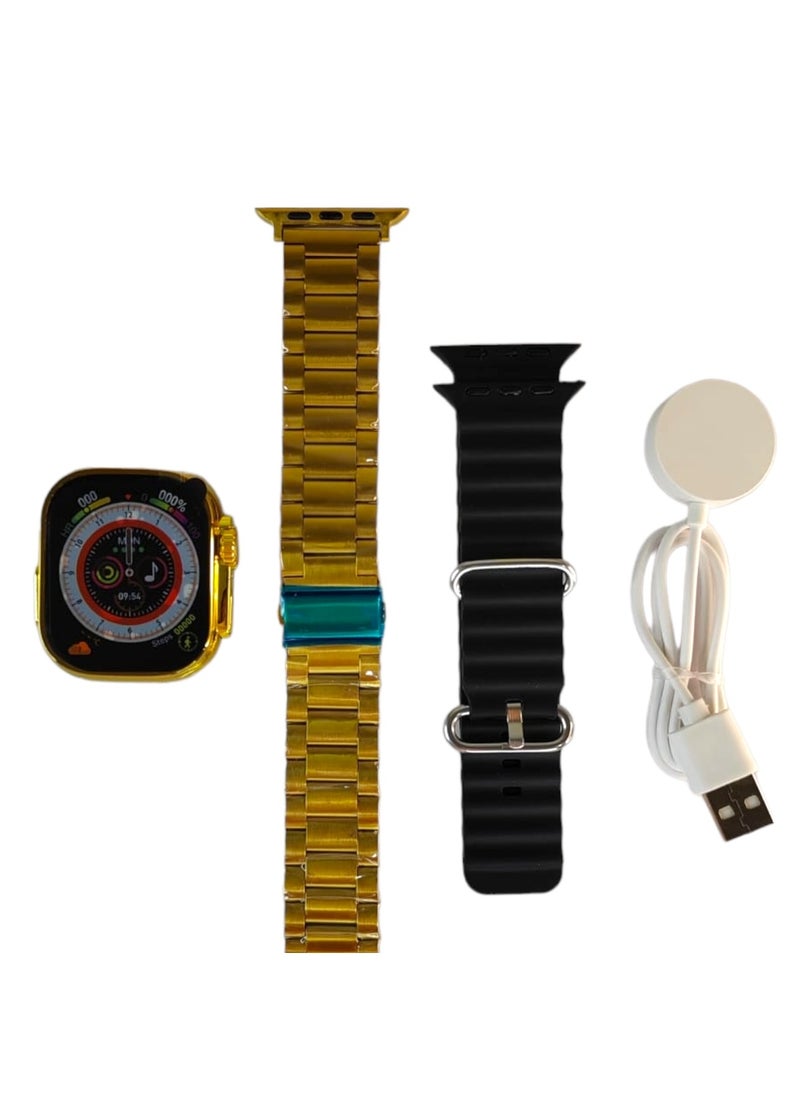Ultra - Smart Watch CT9 ULTRA Series 9 Golden Edition With Health Fitness Tracker Sport Watch  Supports 49MM-gold - Image 1
