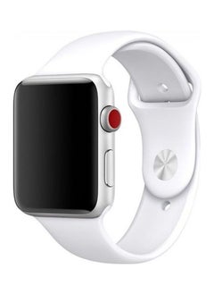 PROMASS Replacement Strap Watchband For Apple Watch Series 7 45mm / 6 / SE / 5 / 4 44mm / 3 / 2 / 1 42mm White 