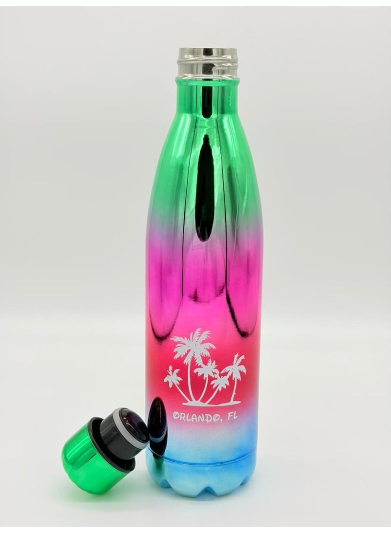 أو جي إس زجاجة مياه استانلس ستيل عازلة للبرودة 24 ساعة والحرارة 12 ساعة - أنيقة، محكمة الإغلاق 750مل - Image 2