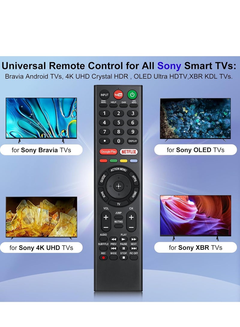 ELTRAZONE Universal Replacement Remote Control for Sony Bravia Smart OLED LED 4K 8K UHD TV RMF-TX310U - With Battery - Image 3
