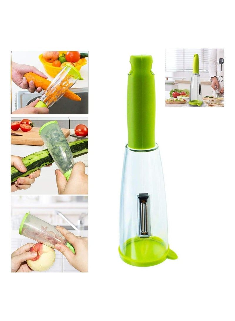 SOSEKO Vegetable Fruit Peeler with Box Storage - Image 1