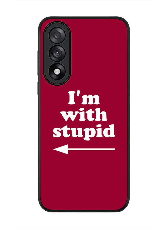Stylizedd For OnePlus Nord 5 / Ace 5 Ultra Case,Slim fit Camera Protection, Shockproof Thin Phone cover  - I'm with stupid