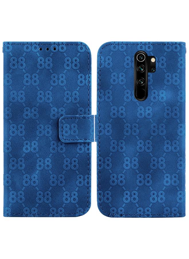 Case For Xiaomi Redmi Note 8 Pro Double 8-shaped Embossed Leather Phone Case