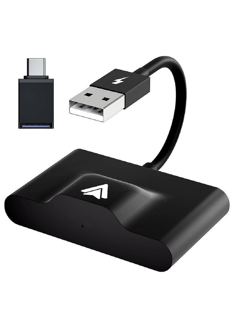 Wireless Carplay Android Auto Adapter, Black - Image 1
