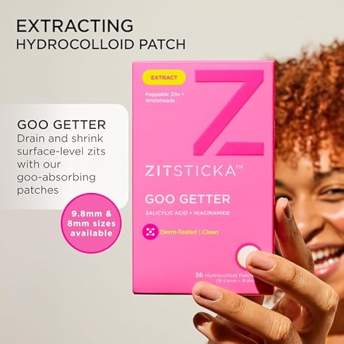 ZitSticka Pimple Patches for Face and Body, Hydrocolloid Patches to Cover Zits, Acne Patches or Zit Spot Stickers, Body Patch (GOO GETTER 36 Pack) - Image 2