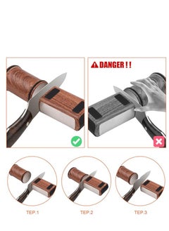 Generic Tumbler Rolling Knife Sharpener Detachable Knife Sharpening Made Easy Rolling Knife Sharpening System for Pocket Knife/Kitchen Knives/Chef Knife Set + 15 and 20 Degrees Magnetic Knife Sharpening  - Image 4