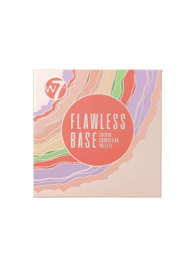 W7 Cosmetics W7 Flawless Base Cream Colour Correcting Palette - 7 Shades to Improve Skin Discolouration & Imperfections  - Image 1