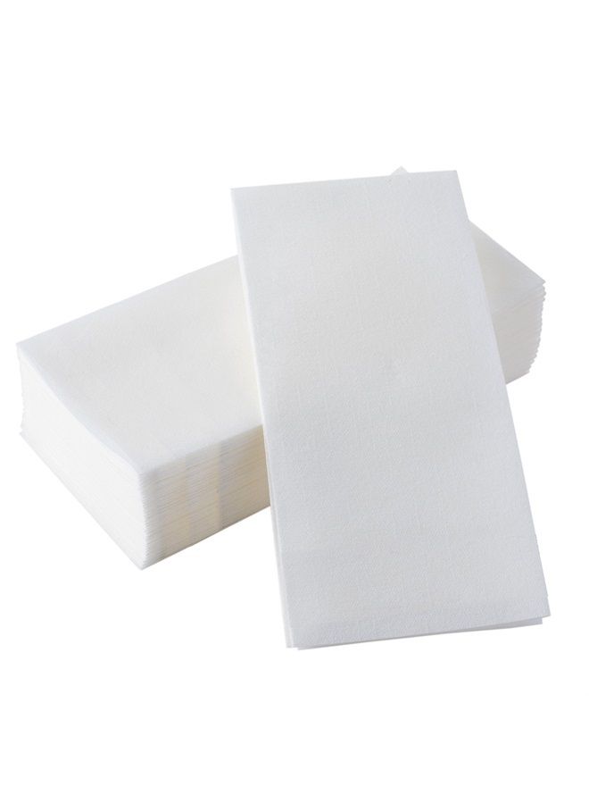 BloominGoods Disposable Bathroom Napkins | Single-Use Linen-Feel Guest Towels | Cloth-Like Hand Tissue Paper, White (EXTRA LIGHT - Pack of 1200)  - Image 5