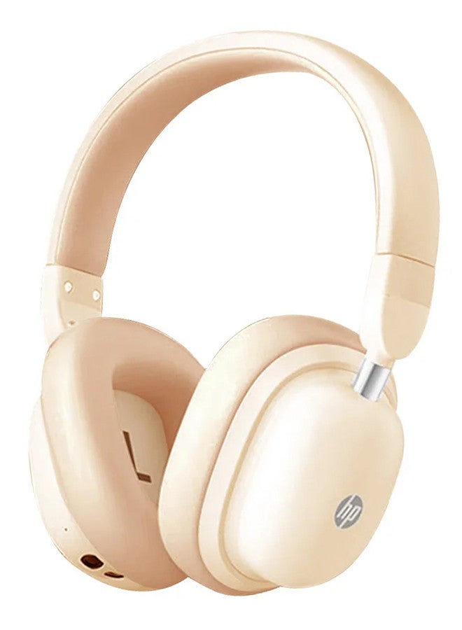 HP H231R Headphones Wireless Bluetooth 5.3 Sports Extra Long Standby Game Wired Computer Headphones Creamy - Image 1