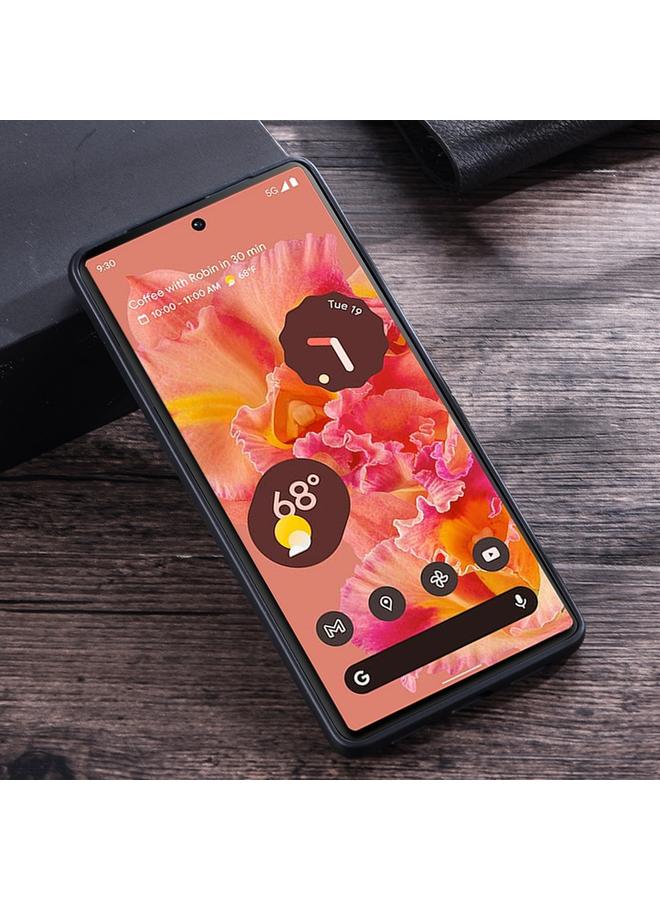 S-TOP Case For Google Pixel 6 Pro PC + Leather Texture Protective Phone Case with Metal Holder - Image 2