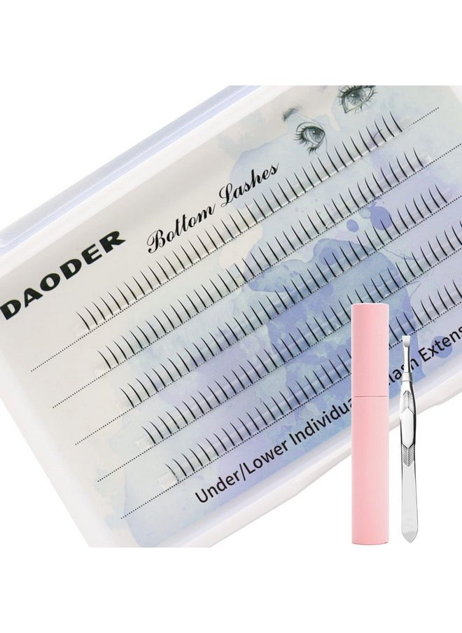 DAODER - Bottom Lash Extension Kit 200Pcs Lower Individual Lashes With Lash Bond And Applicator Tool 6Mm Under Eye Lashes Natural Look Diy Eyelash Extension By Daoder(Fairy Bottom Lashes) - Image 1